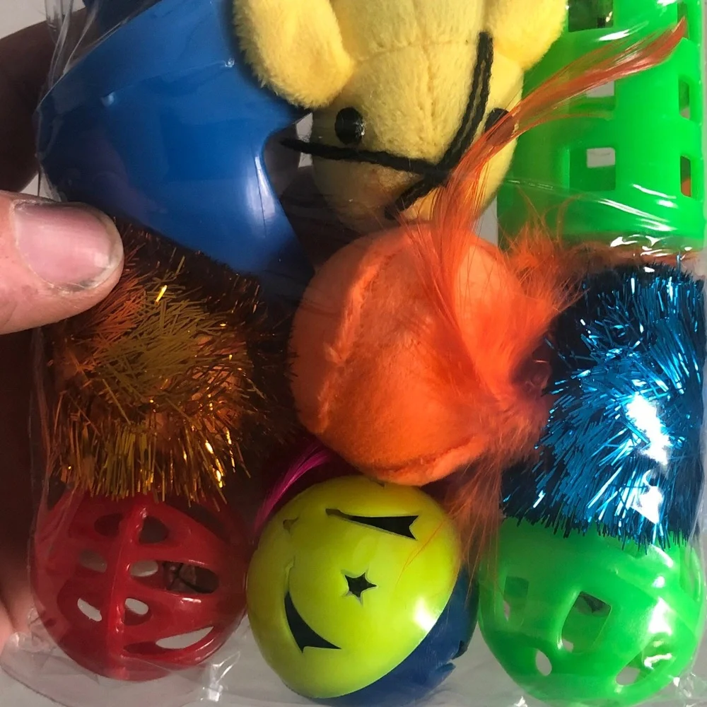 PetShoppe Cat Toy Set - Vibrant Multicolor